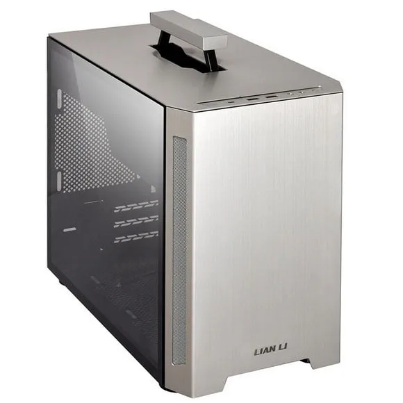 LIAN LI TU 150 Silver Aluminum Tempered Glass Mini ITX Computer Case Price in Pakistan Galaxy.pk 1