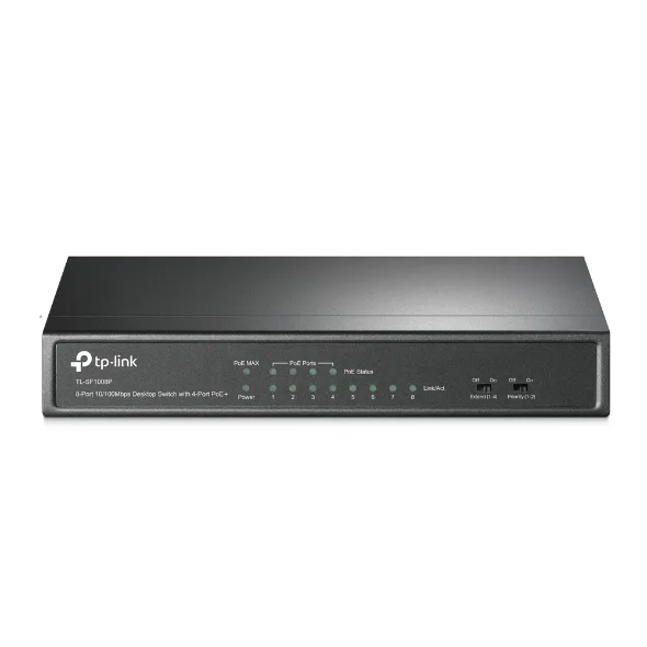 Tplink SF1008P 8 Port 10 100Mbps Desktop Switch with 4 Port PoE Price in Pakistan Galaxy.pk