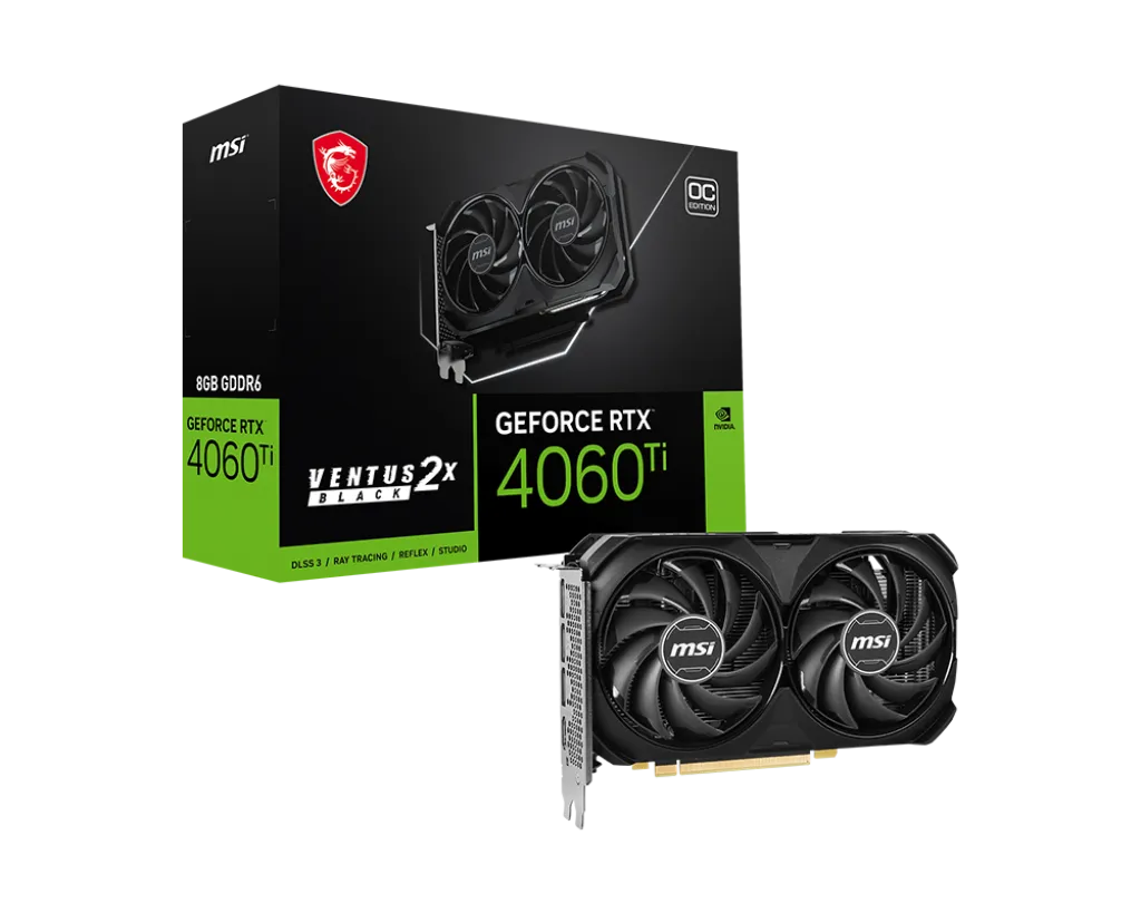 GeForce RTX™ 4060 Ti VENTUS 2X B GeForce RTX™ 4060 Ti VENTUS 2X B
