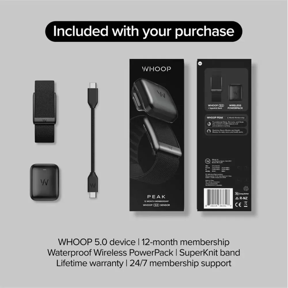 WHOOP PEAK on 5 0 Wearable Health