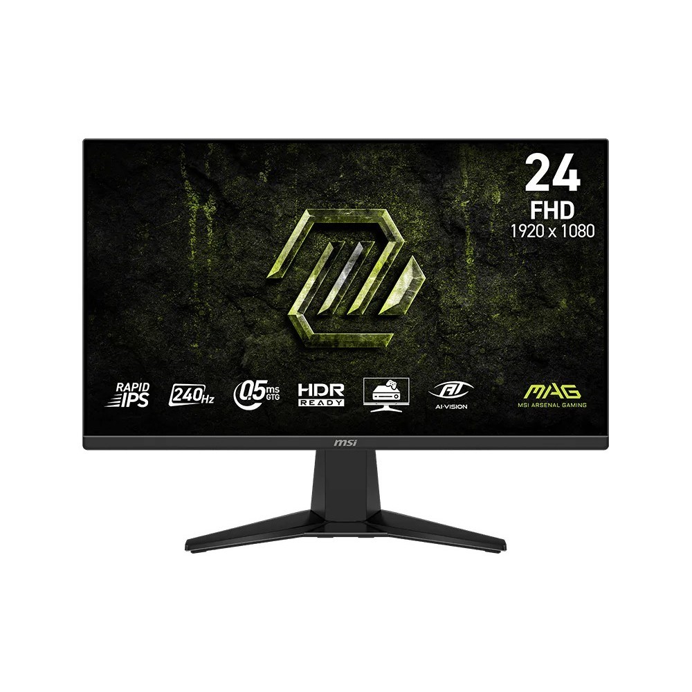 MSI MAG 245F X24 Gaming Monitor 24 Rapid IPS Display FHD Resolution 240Hz Refresh Rate 0 5 GtG Response Time AMD FreeSync Premium Technology Black Price in Pakistan