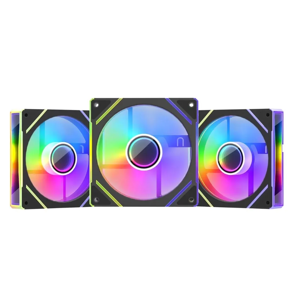 1st-player-fc7-argb-120mm-case-fan-black-pack-of-3 - MegaComputer.pk 1st Player FC7 ARGB 120mm Case Fan Black Pack of 3