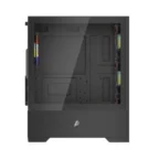 1st Player Go2 RGB Mid-Tower Micro-ATX Gaming PC Case - Black - Image 5