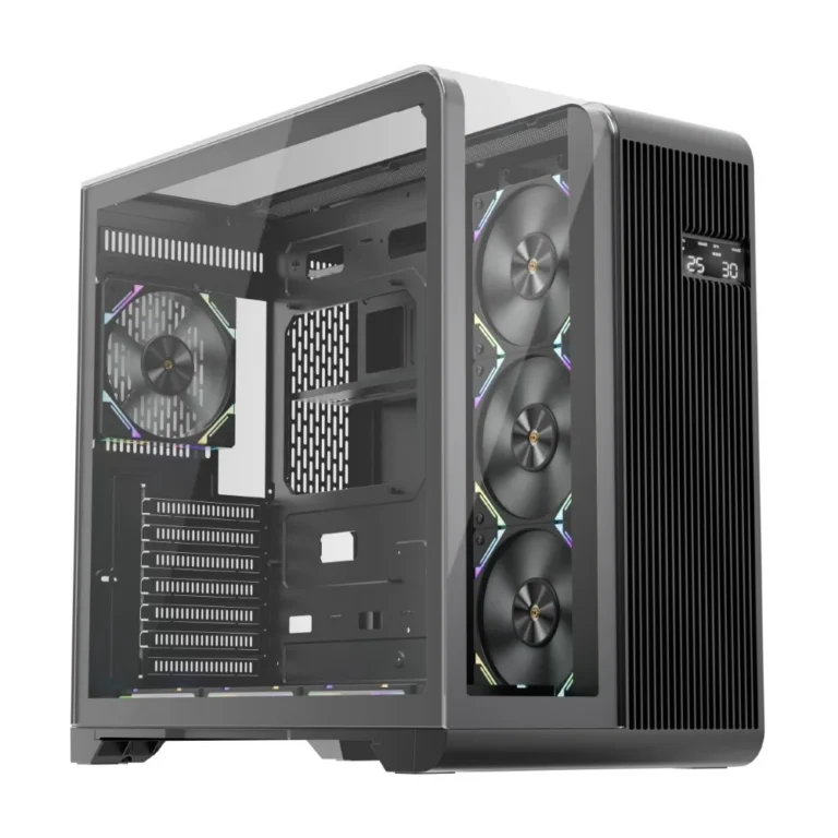 1st Player RT7 4 FS7 Fans Digital Display Case Black
