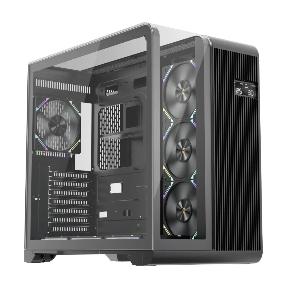 1st-player-rt7-4-fs7-fans-digital-display-case-black-1 - MegaComputer.pk 1st Player RT7 4 FS7 Fans Digital Display Case Black