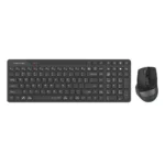 A4Tech FB2800C Air2 Bluetooth & 2.4G Desktop Set Black, Dual Mode Wireless, Quiet Key Keyboard