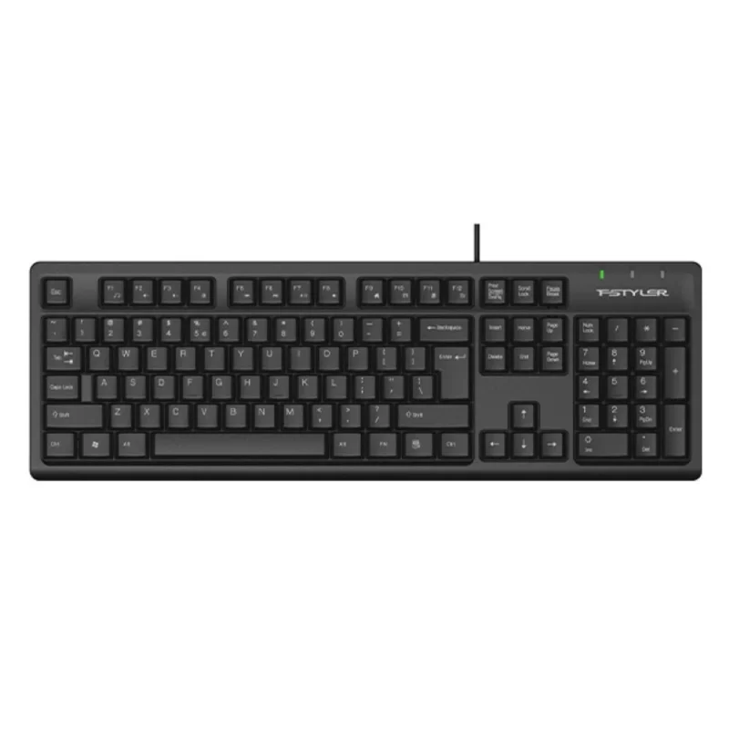 A4tech FK12 Fstyler FN Multimedia USB Wired Keyboard – Black