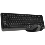 A4Tech Fstyler FG1010S 2.4G Power-Saving Wireless Desktop Set – Grey