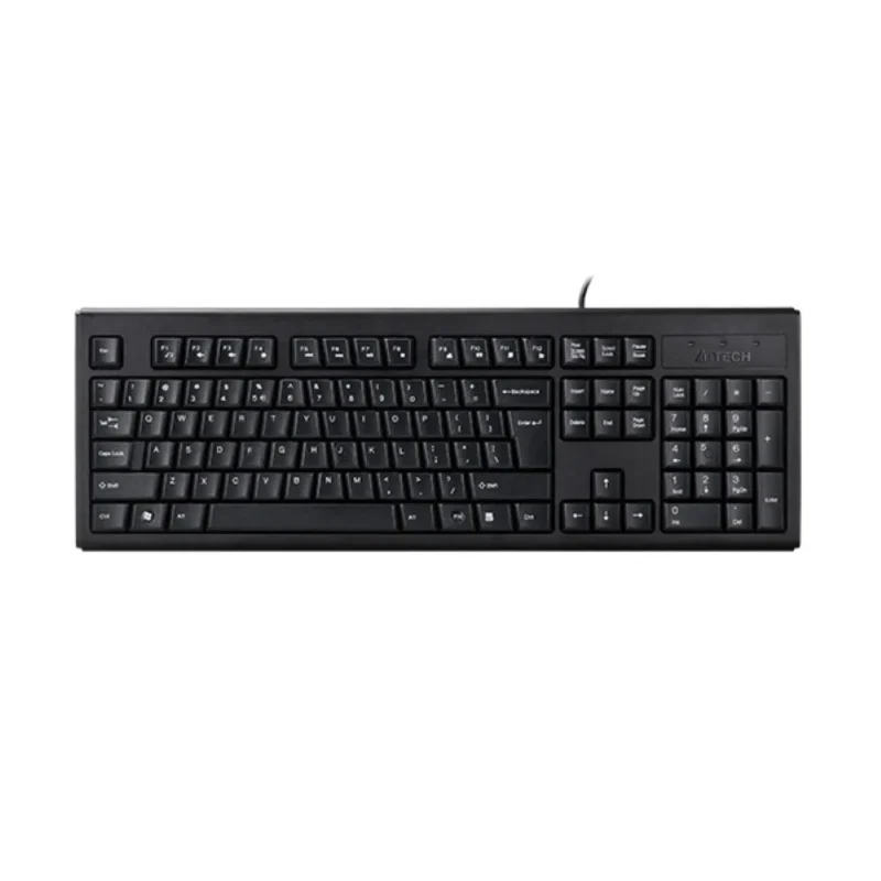 A4tech KRS-83 Comfortkey USB Wired Natural-A Shape Keyboard – Black