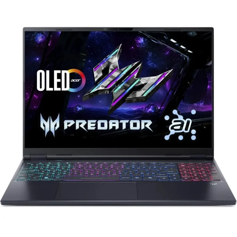 Acer Predator Helios Neo 16S AI PHN16S-71-99SA Gaming Laptop Intel Core Ultra 9-275HX, 32GB DDR5, 1TB SSD, NVIDIA RTX 5070Ti 12GB Graphics, 16″ OLED WQXGA 240Hz, Windows 11 Home