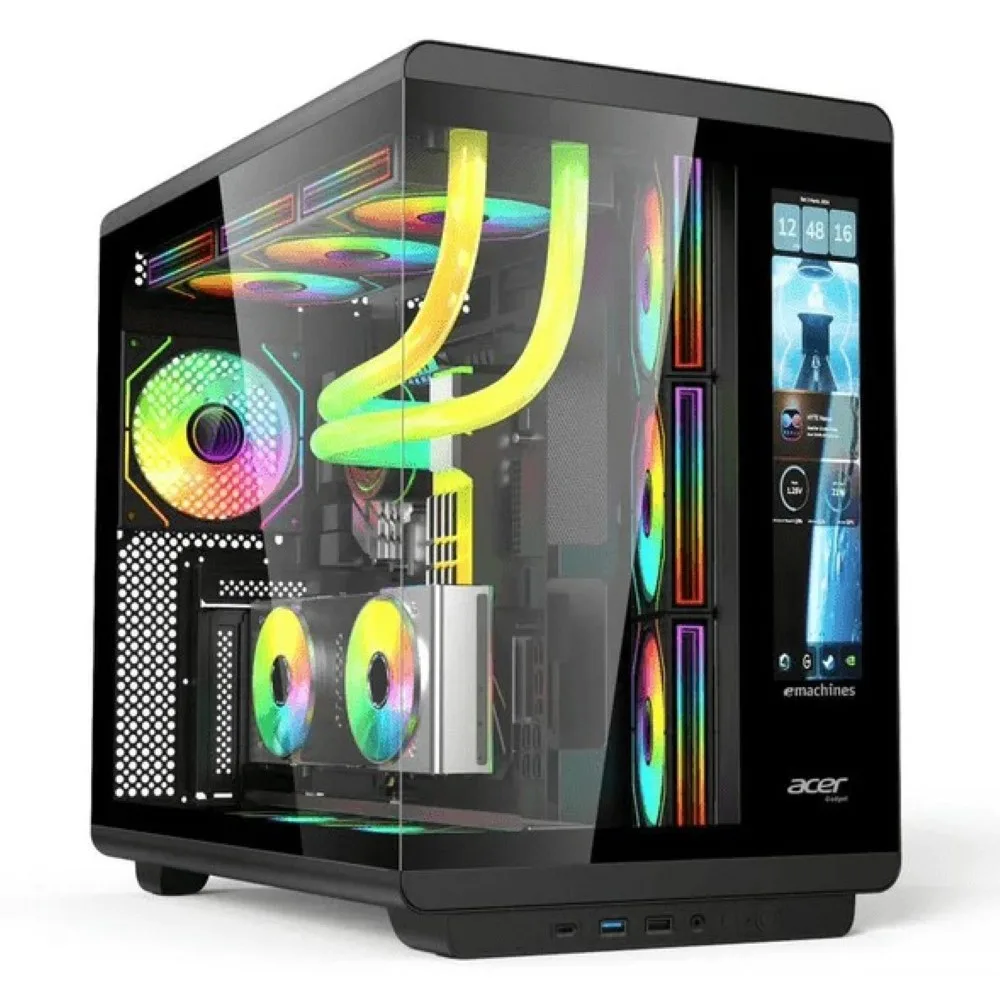acer-u600-with-built-in-led-display-casing-4x-fans-black Acer U600 With Built in LED Display Casing 4x Fans Black