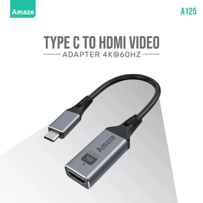 Amaze A125 Type C TO HDMI Video Adapter 4K@60HZ