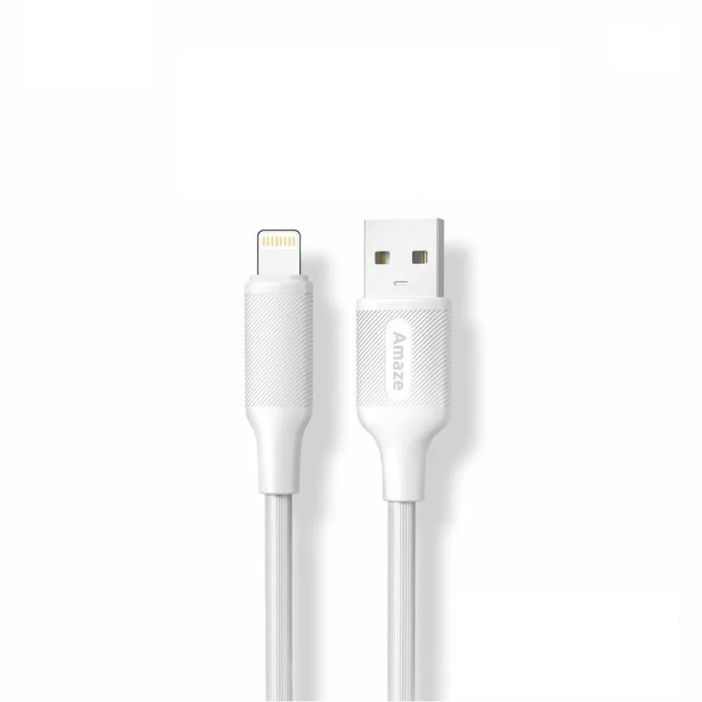 amaze-a24-swift-series-usb-to-lightning-cable-2-4a-1m-white Amaze A24 Swift Series USB to Lightning Cable 2.4A -1m White