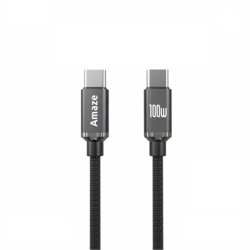 Amaze A42 Ultra Charge Type C to Type C Cable 100w 1m Black