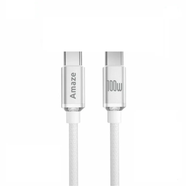 Amaze A42 Ultra Charge Type C to Type C Cable 100w 1m White
