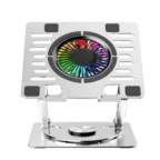 amaze-a525-rgb-laptop-aluminum-rotatable-cooling-stand - MegaComputer.pk Amaze A525 RGB Laptop Aluminum Rotatable Cooling Stand