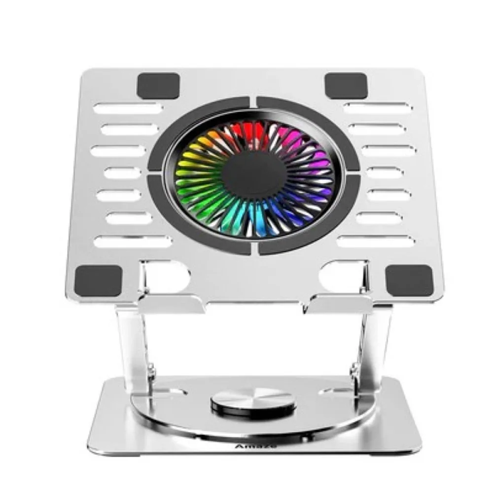 amaze-a525-rgb-laptop-aluminum-rotatable-cooling-stand - MegaComputer.pk Amaze A525 RGB Laptop Aluminum Rotatable Cooling Stand