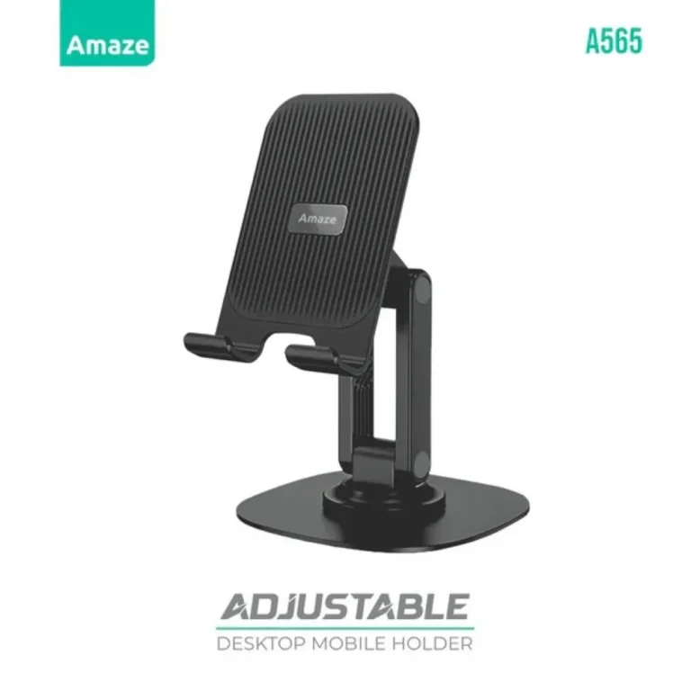 Amaze A565 Adjustable Destop mobile Holder – Black