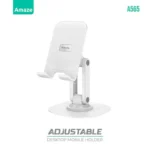 Amaze A565 Adjustable Destop mobile Holder – White