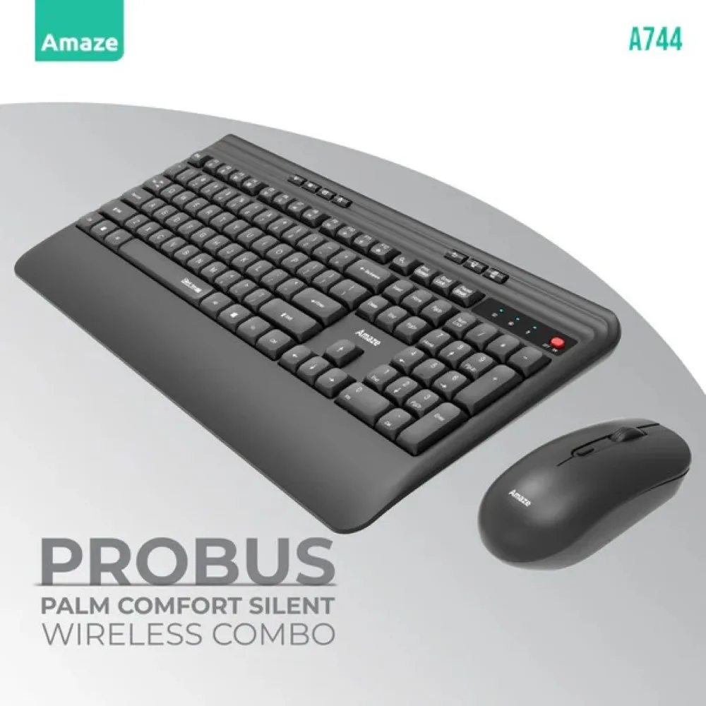 amaze-a744-probus-palm-comfort-silent-wireless-keyboard-mous - MegaComputer.pk Amaze A744 Probus Palm Comfort Silent Wireless Keyboard & Mouse Combo