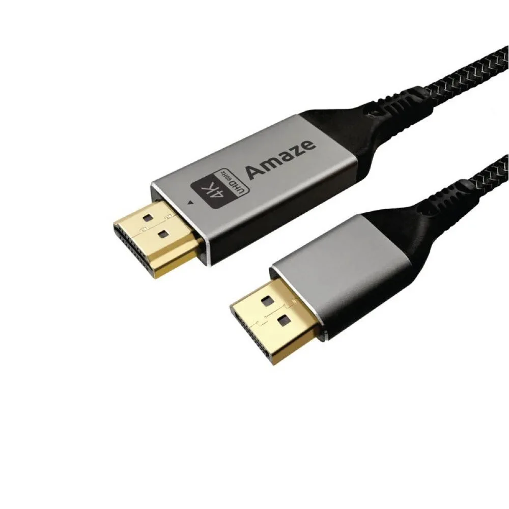 amaze-a815-dp-to-hdmi-4k-60hz-display-cable-2m - MegaComputer.pk Amaze A815 DP to HDMI 4k@60hz Display Cable 2m