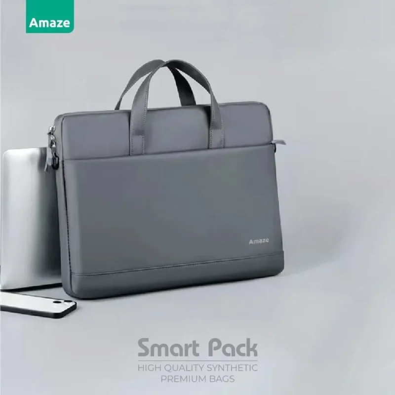 Amaze A905 Premium Laptop Bag 14 Inch – Grey