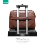 amaze-a920-office-mate-synthetic-leather-bag-14-inch-brown-5 - MegaComputer.pk