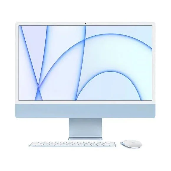 Apple IMac MGPL3 M1 8GB 512GB 24inches 4.5k Retina M1 Chip 8-Core CPU & 8-Core GPU 8GB Ram 256GB Storage Blue