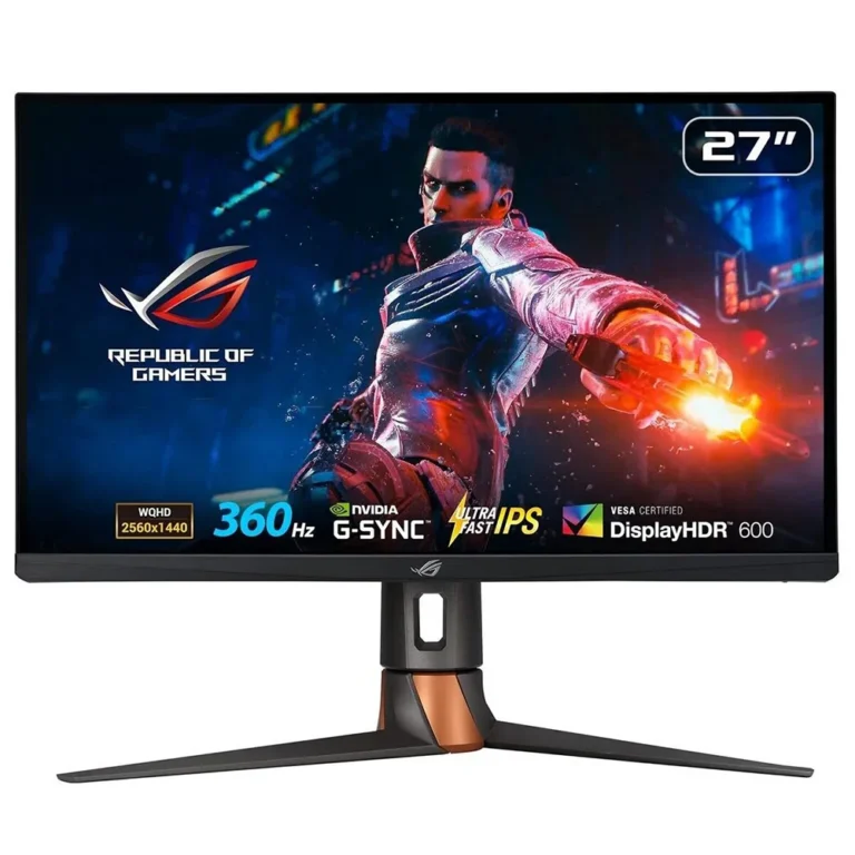 Asus ROG Swift PG27AQN 27‑inch NVIDIA G-SYNC esports Gaming Monitor 360Hz QHD (2560 x 1440) NVIDIA Reflex Analyzer Ultrafast IPS esports dual-mode 1 ms (GTG) DisplayHDR™ 600