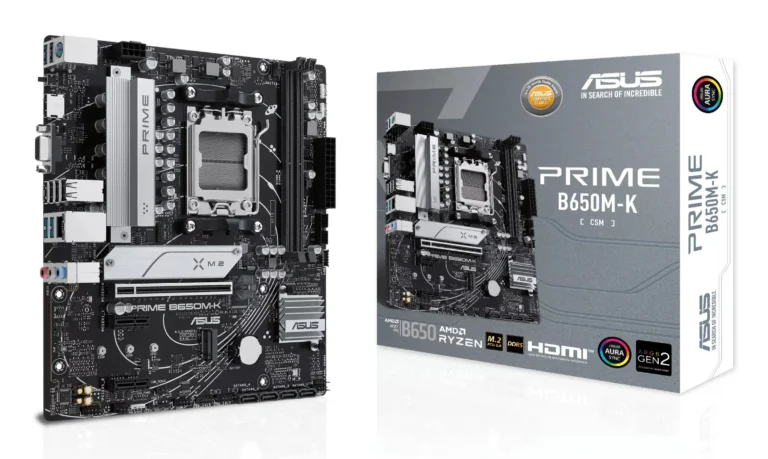 ASUS PRIME B650M-K DDR5 Micro-ATX Gaming Motherboard