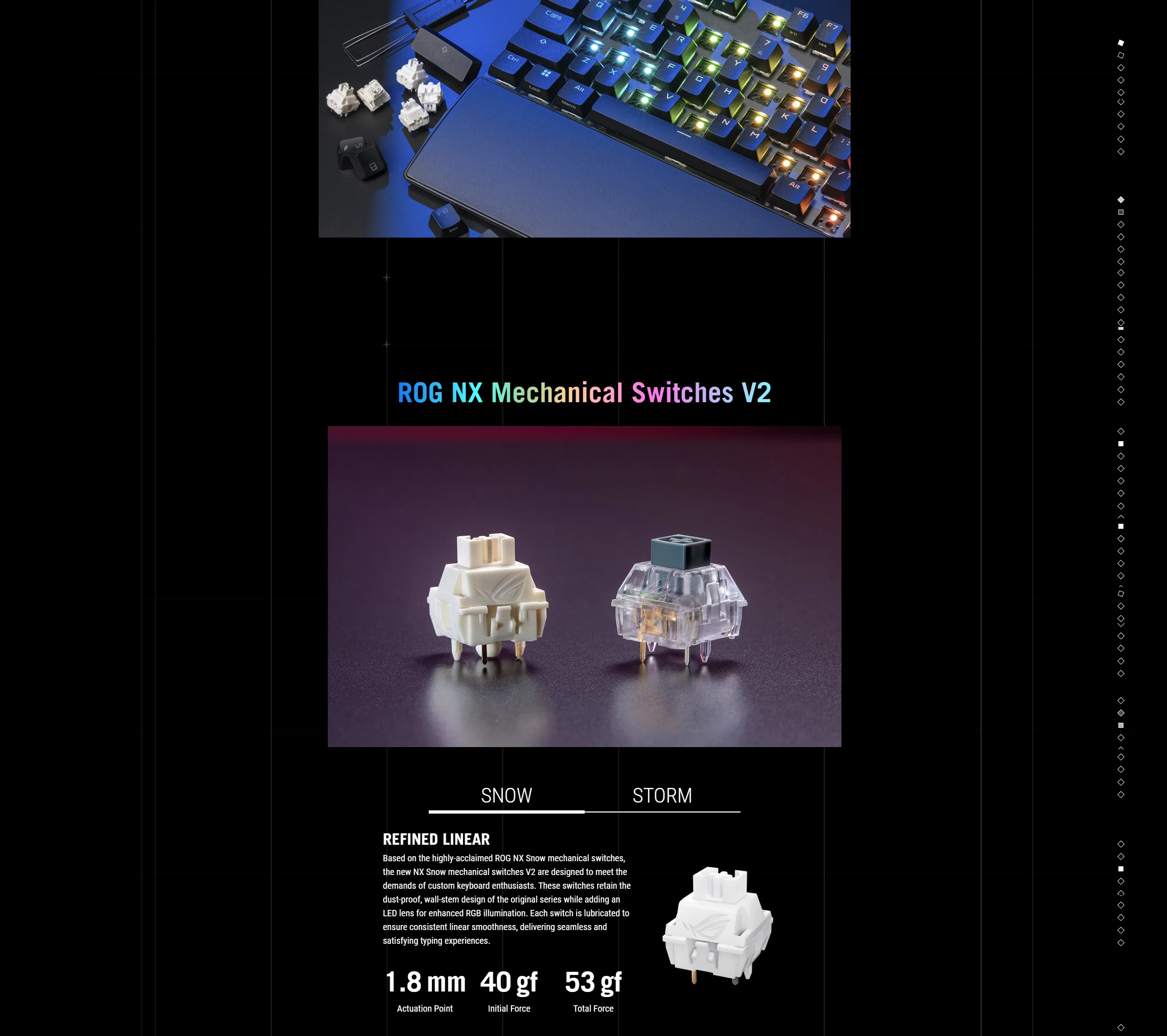 Asus Rog Strix Scope II X Wired USB Mechanical Gaming Keyboard - spec 2 - MegaComputer.pk
