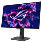 Asus ROG Strix OLED XG27AQDMG Gaming Monitor 27-inch (26.5-inch viewable) 1440p glossy WOLED panel, 240 Hz, 0.03 ms, custom heatsink, OLED Anti-flicker, ASUS OLED Care, uniform brightness, G-SYNC® compatible, 99% DCI-P3, and DisplayWidget Center
