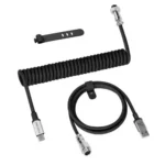 ATTACK SHARK  C01 Coiled Cable Black
