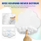 ATTACK SHARK CM01 Cloud Mouse Pad - White - Image 2