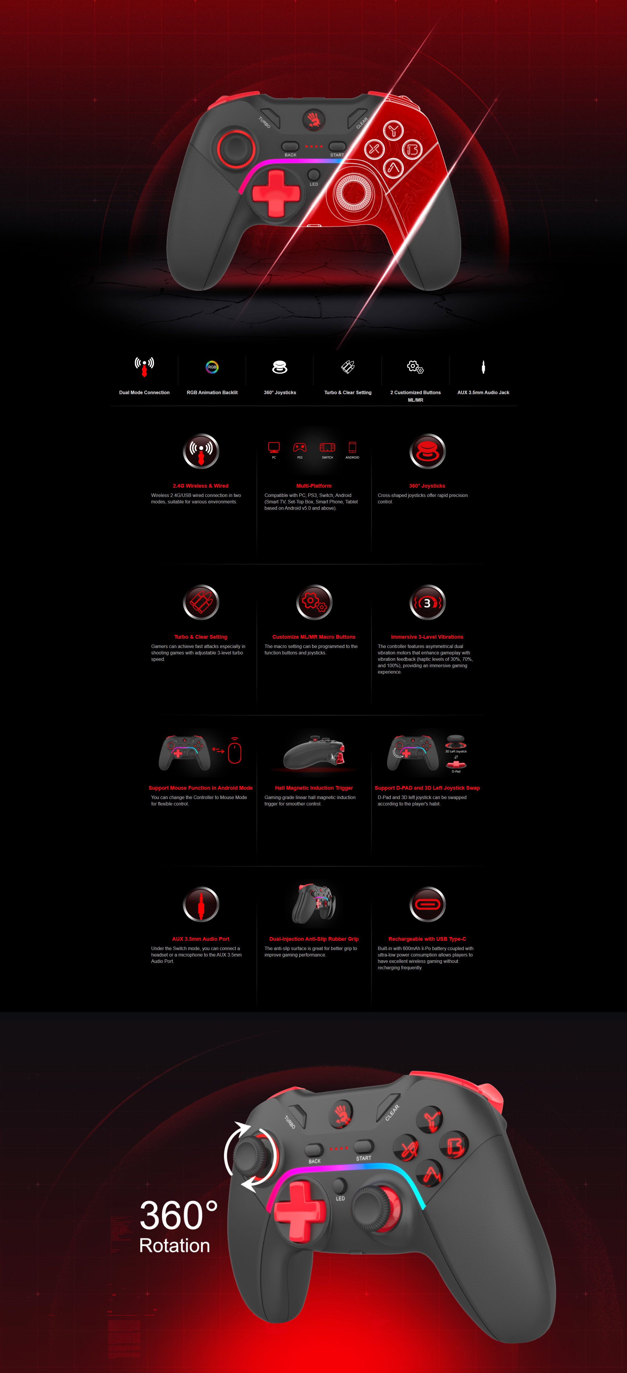 bloody-gpw70-dual-mode-2-4g-wireless-usb-wired-gaming-gamepa-5 - MegaComputer.pk