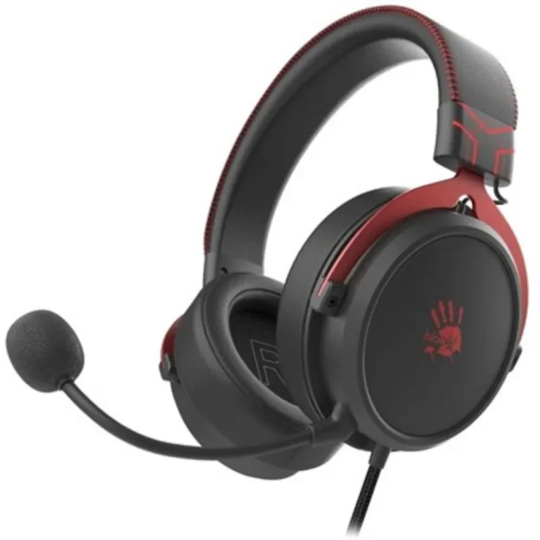 Bloody M590i Virtual 7.1 Surround Sound Gaming Headset AI-ENC Detachable Mic 3.5mm + USB | Sports Red