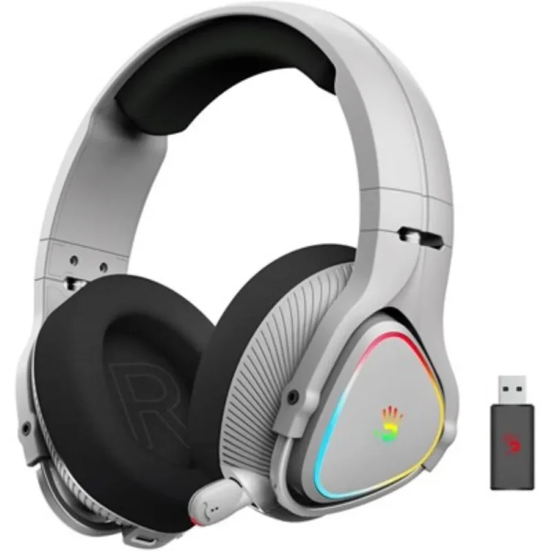 bloody-mr710-rgb-wireless-gaming-bluetooth-headset-grey - MegaComputer.pk Bloody MR710 RGB Wireless Gaming Bluetooth Headset Grey