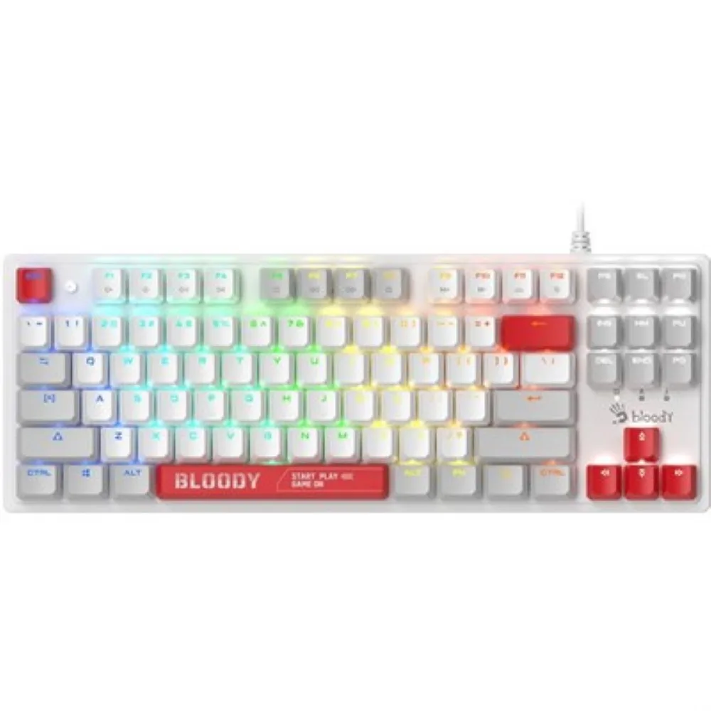 bloody-s310n-rgb-blms-mechanical-gaming-keyboard-energy-whit - MegaComputer.pk Bloody S310N RGB BLMS Mechanical Gaming Keyboard – Energy White