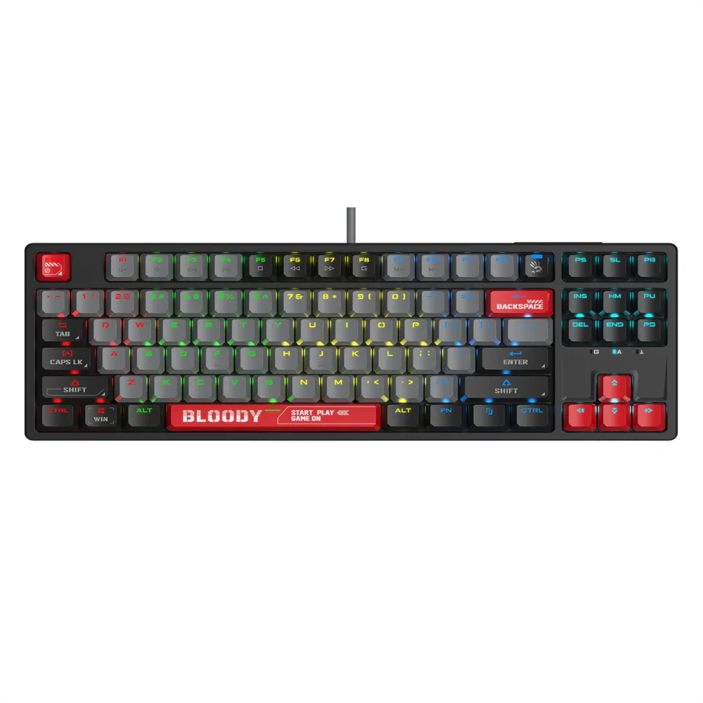 bloody-s87-hot-swappable-blms-customize-mechanical-switch-rg - MegaComputer.pk Bloody S87 Hot-Swappable BLMS Customize Mechanical Switch RGB Gaming Keyboard | Energy Red
