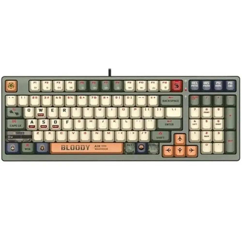 bloody-s98-aviator-hot-swappable-rgb-mechanical-keyboard-blm - MegaComputer.pk Bloody S98 Aviator Hot-Swappable RGB Mechanical Keyboard BLMS Switch Aviator – Red Plus Switch