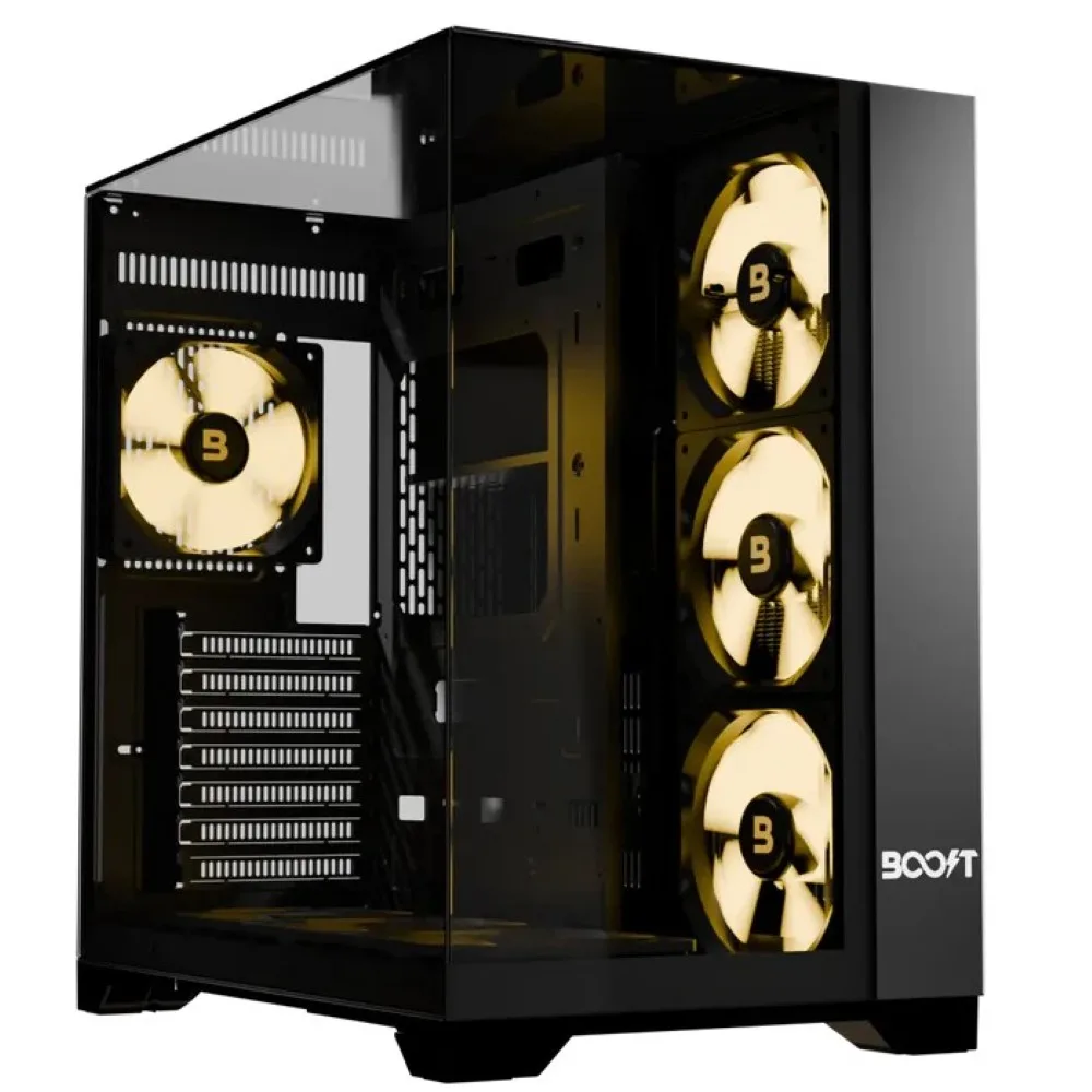 boost-enclosure-elite-series-x200-with-4-argb-fans - MegaComputer.pk Boost Enclosure Elite Series X200 with 4 ARGB Fans