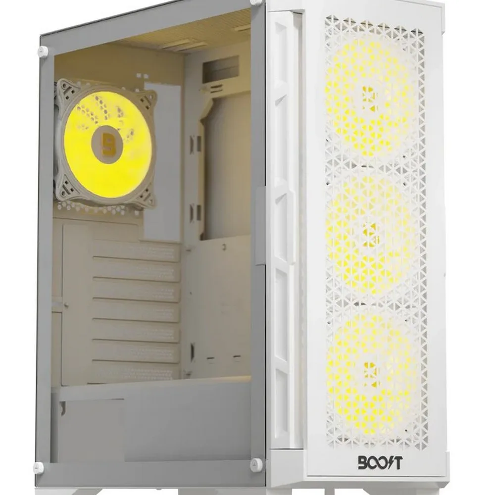boost-enclosure-pro-series-p300-with-4-argb-fans-white - MegaComputer.pk Boost Enclosure Pro Series P300 with 4 ARGB Fans White
