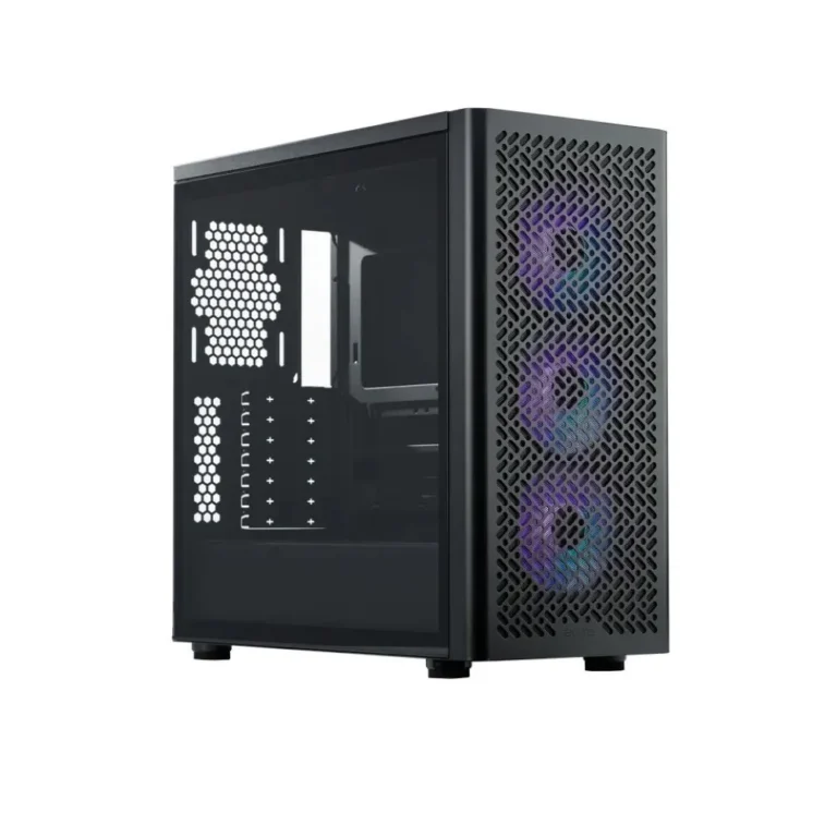 Cooler Master Elite 502 E-ATX Mid Tower Case Pre-installed 3x ARGB Fans – Black