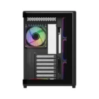 Cooler Master Elite 600 Panoramic ATX Mid Tower Case, Pre-installed 4x ARGB Fans – Black - Image 3