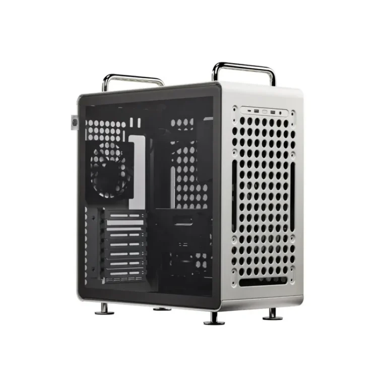 Cooler Master Qube 540 Compact ATX Cube Design Case – Modular Internal Layout 360mm Radiator Support USB 3.2 Gen 2×2 Type-C Port (Moonstone)