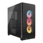 Corsair Frame 4500X LX-R RGB iCUE Link Panoramic Glass Mid-Tower PC Case – Black