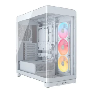 Corsair Frame 4500X LX-R RGB iCUE Link Panoramic Glass Mid-Tower PC Case – White