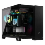 Corsair iCUE LINK 2500X RGB Micro ATX Dual Chamber PC Case – Black