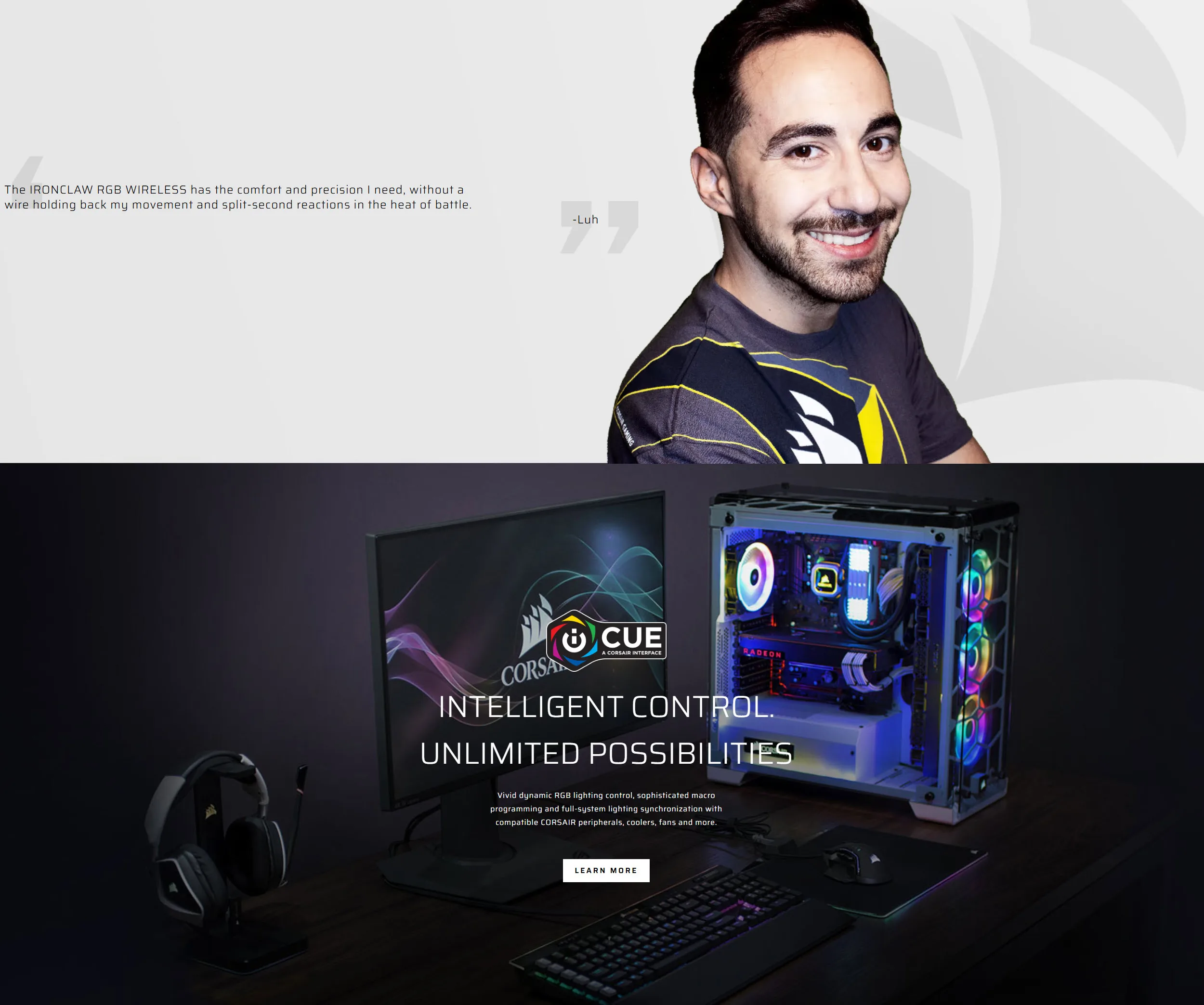 Corsair Ironclaw RGB Wireless Gaming Mouse - spec 4 - MegaComputer.pk