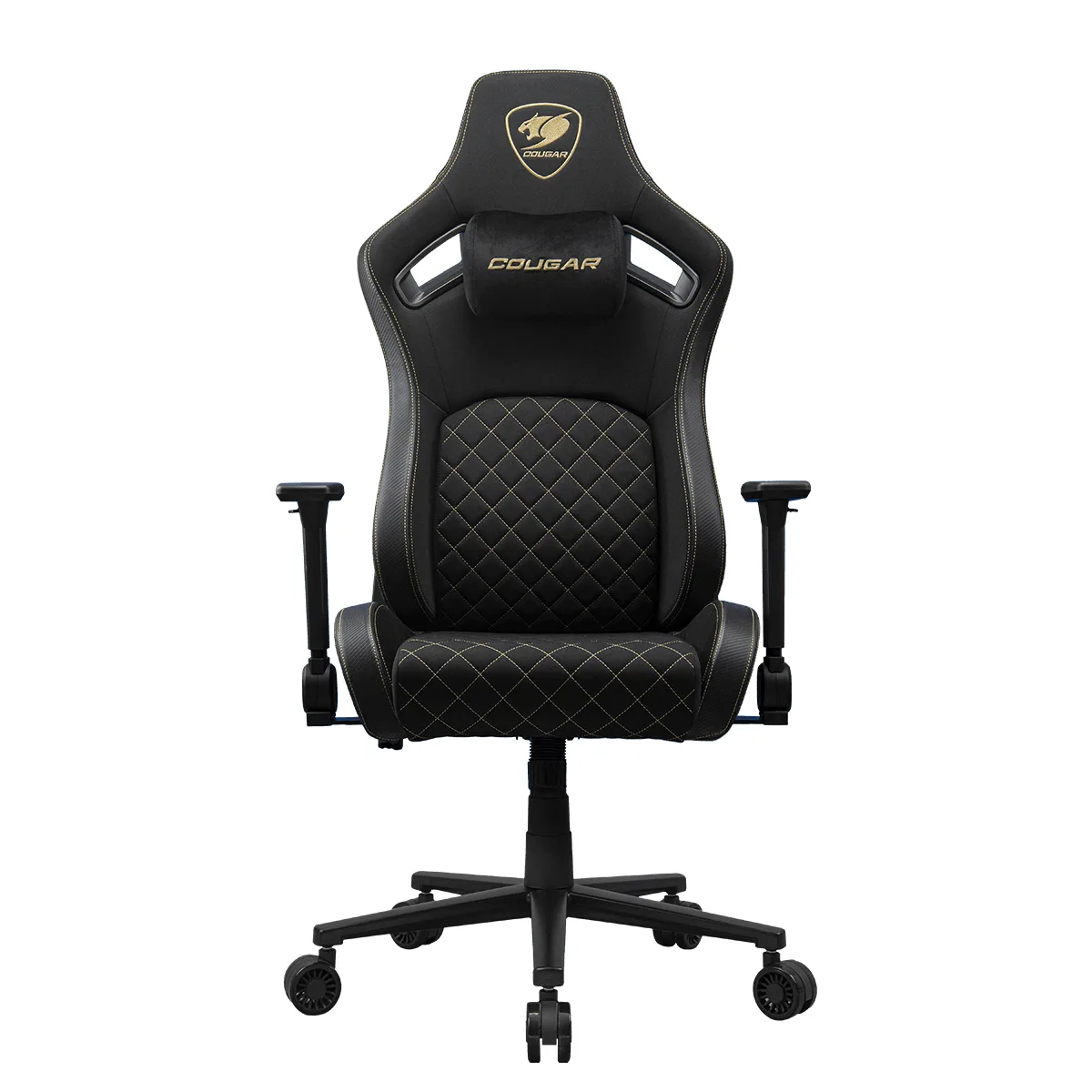 cougar-3mdffglb-0001 Cougar Defensor Ergonomic Office/Gaming Chair Black-Gold
